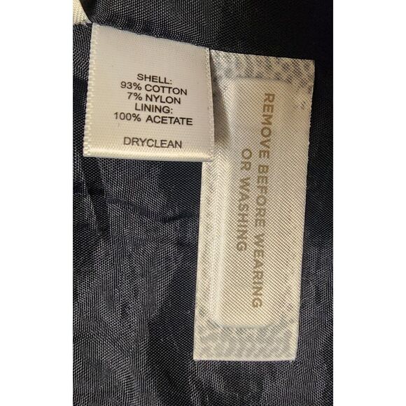 Ann Taylor LOFT Long Sleeve Blue & Beige Striped Blazer Jacket-Size 2 - Picture 8 of 8